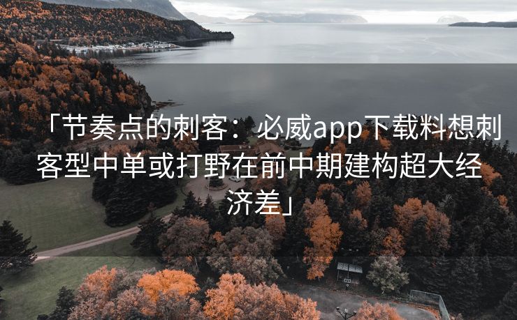 「节奏点的刺客：必威app下载料想刺客型中单或打野在前中期建构超大经济差」